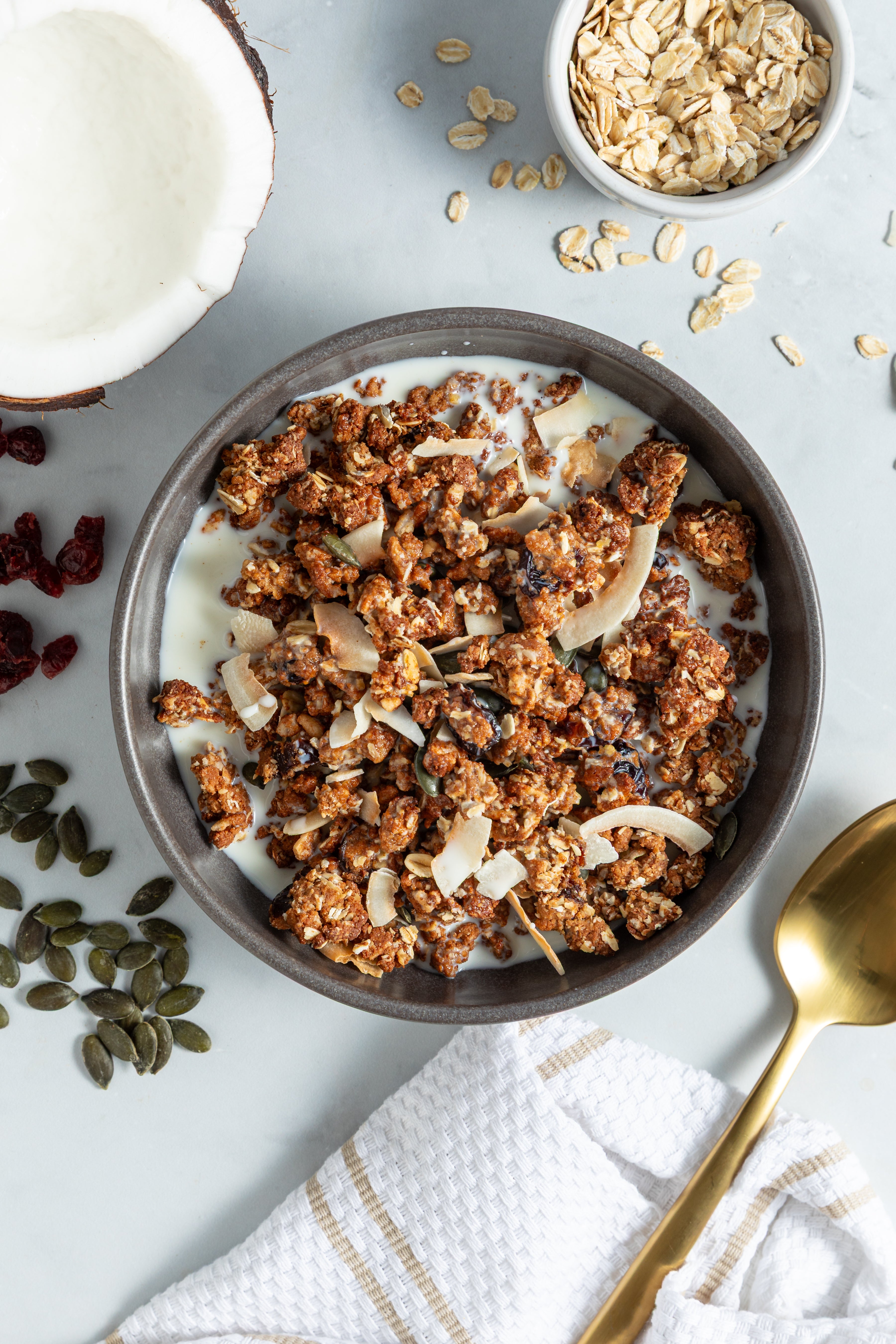 Cranberry, Coconut & Pumpkin Seeds Granola